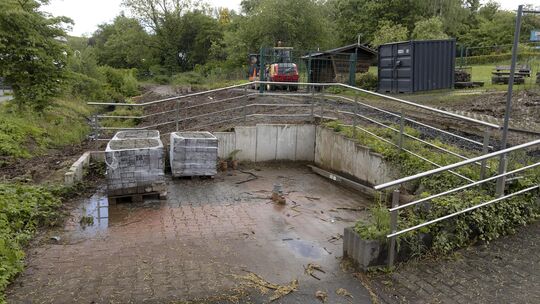 Auf der Fläche des ehemaligen Kiosks im südlichen Kurpark soll demnächst ein Gradierwerk errichtet werden. Solche Anlagen, die e