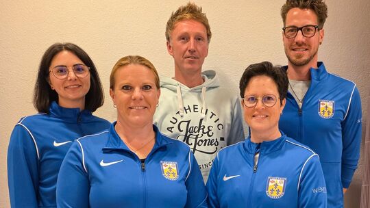 Zum Erinnerungsfoto formierten sich (von links): Sabrina Weber, Tonja Draudins, Marcel Bolz, Jasmin Hansmann und Alexander Dietz