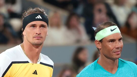 Alexander Zverev und Rafael Nadal