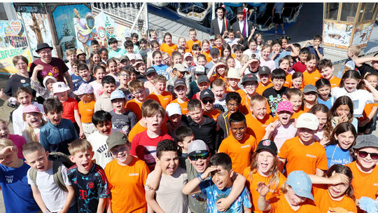 Bei der Kirmes-Rallye waren die Jungen und Mädchen aus den dritten und vierten Klassen der Grundschule Heddesdorfer Berg und der