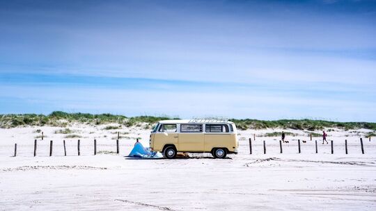 Camper am Strand von St. Peter-Ording Camper am Strand von St. Peter-Ording