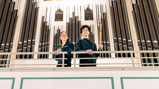 Das Duo Wind & Spiel hat die ungewöhnliche Besetzung Blockflöte und Orgel.
