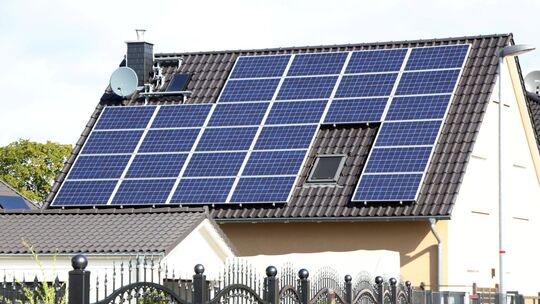 Photovoltaikanlage auf einem Dach