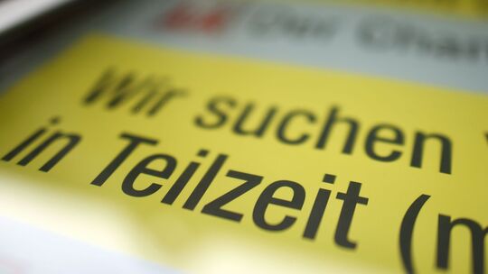 Annonce für Teilzeit