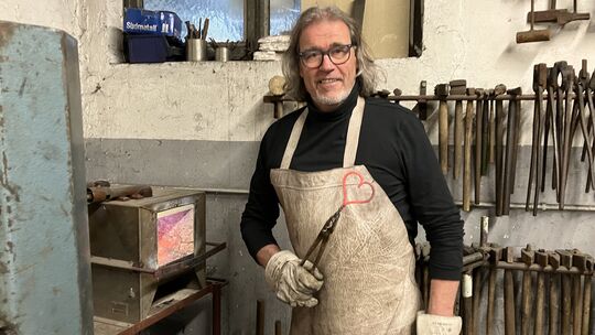 Von Herzen kommt die Hilfe, die der Kailer Schmiedemeister Jürgen Berens den Flutopfern an der Ahr hat zukommen lassen.