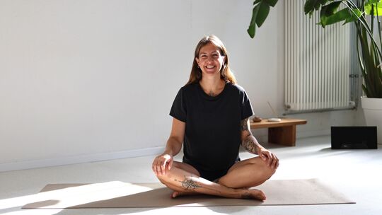 Ronja Bender betreibt gemeinsam mit ihrem Partner die Yoga- und Pilates-Studios "aum" in Koblenz.