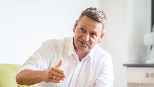 Christian Baldauf auf dem Grünen Sofa
