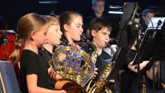 Beim Pfingstkonzert der Musikalischen Löwen in Nentershausen überzeugte auch der Nachwuchs schon mit eindrucksvollem Können.