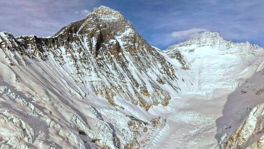 Bergsteiger am Mount Everest Bergsteiger am Mount Everest
