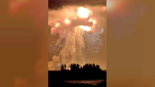 Bezos-Rakete explodiert bei Test vor dem Start Bezos-Rakete explodiert bei Test vor dem Start