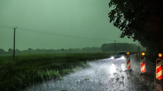 Gewitter mit Starkregen