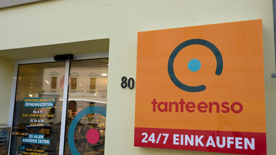 In den Filialen von Tante Enso können Kunden mit einer speziellen Karte sogar rund um die Uhr einkaufen.
