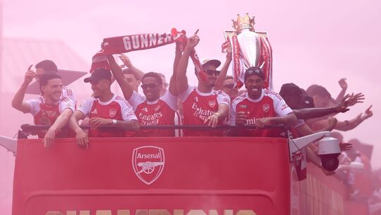 Parade von Arsenal in London