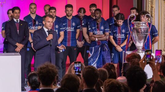 Nach dem Finale zwischen Paris Saint-Germain - FC Arsenal Nach dem Finale zwischen Paris Saint-Germain - FC Arsenal
