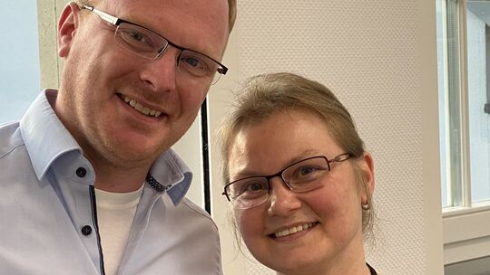 Christopher Wittig und seine Frau Nadja. Christopher Wittig und seine Frau Nadja.