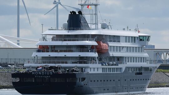 Ankunft des Kreuzfahrtschiffs «Hondius» im Hafen von Rotterdam