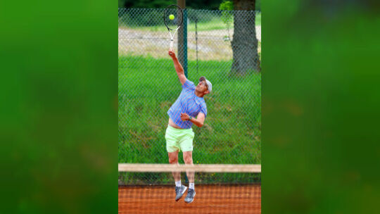 Uwe Raab und seine Teamkollegen des TC Laudert mussten sich in der Verbandsliga der Männer 55 dem makellosen Tabellenführer TC T