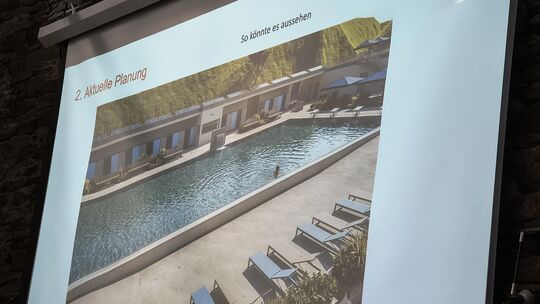 So könnte das Thermalfreibad künftig aussehen. So könnte das Thermalfreibad künftig aussehen.