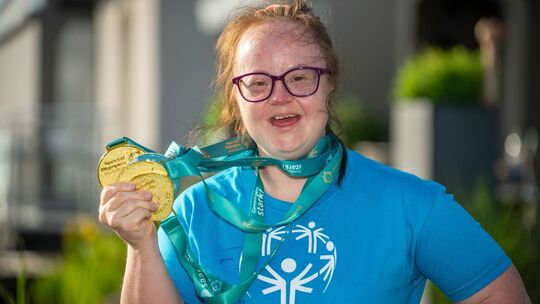 Special Olympics Teilnehmerin Janine Metz