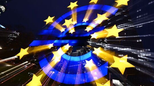 Euro-Skulptur in Frankfurt am Main