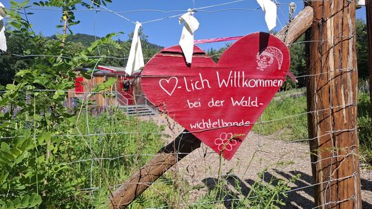 Mitten im Wald am Krufter Ortsrand befindet sich der Bauwagen der Waldgruppe der Kita Vulkaneinfel. Obwohl alle vier Erzieher de