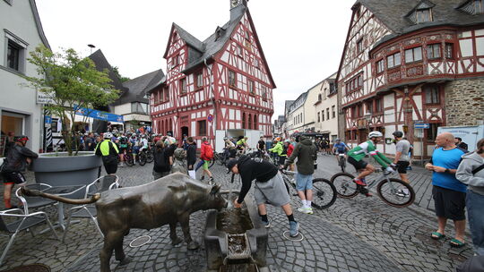 Beim Canyon Rhein Hunsrück Marathon in Rhens war ganz schön was los.