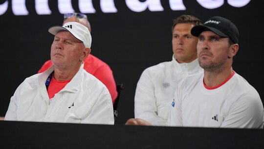 Alexander Zverev senior (l) und Mischa Zverev