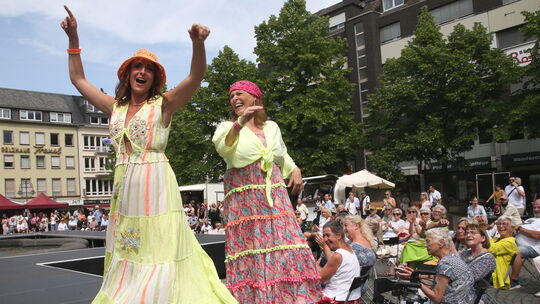 Die Models waren mit Begeisterung dabei.