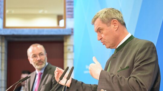 Söder und bayerisches Kabinett in Brüssel