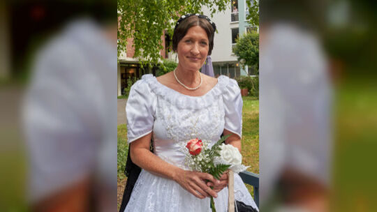 Sabine Schmidt alias Kaiserin Augusta.
