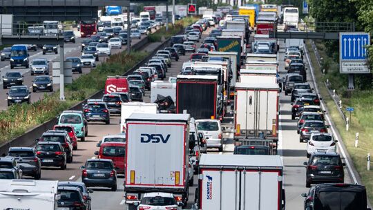 Stau auf der A5 Stau auf der A5