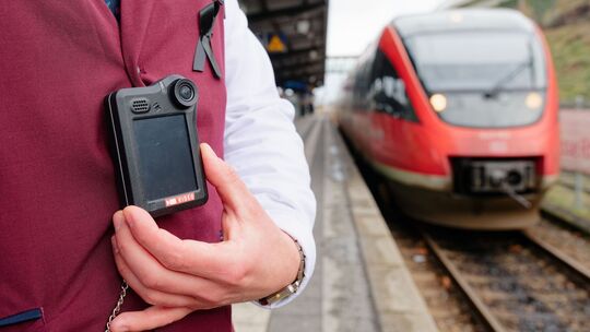 Bodycam-Training bei der Deutschen Bahn