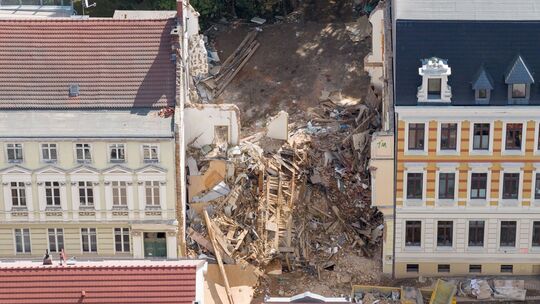 Nach dem Hauseinsturz in Görlitz Nach dem Hauseinsturz in Görlitz