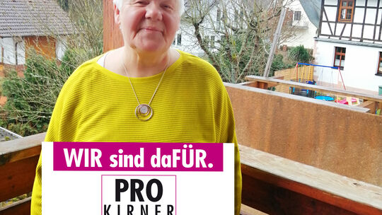 In Kirn werden in den kommenden Tagen diverse Bürger das Demo-Schild für Fotos in die Höhe halten, die dann als Botschaft nach M