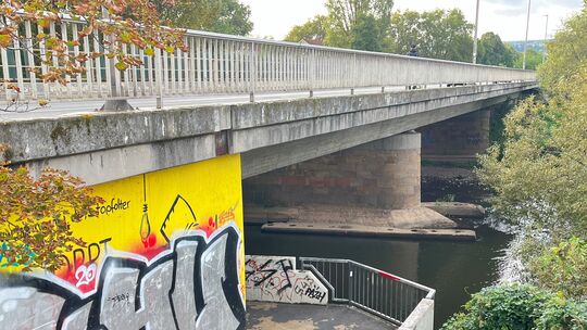 Die Landfuhrbücke über die Nahe als Teil der Nord-Süd-Verbindung ist in schlechtem Zustand, die Gefahr, dass sie gesperrt werden