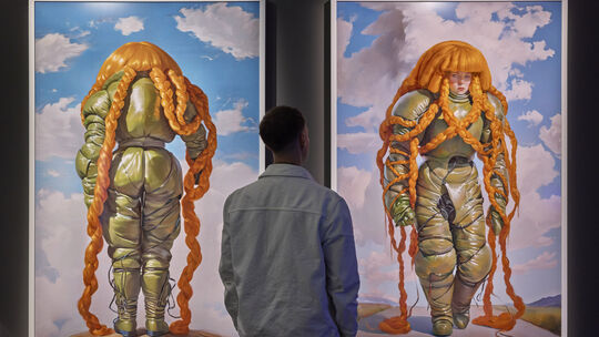 Ein Blick in Gegenwart und Zukunft: In der Frankfurter Schirn lässt sich die Welt derzeit durch Künstliche Intelligenz erleben -
