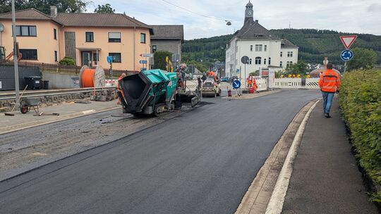 Die letzten Meter an der B62 in Niederschelderhütte sind nun abgeschlossen.