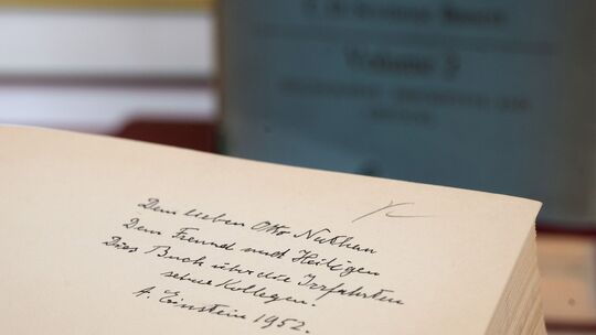 Widmung von Albert Einstein in Dortmund aufgetaucht Widmung von Albert Einstein in Dortmund aufgetaucht