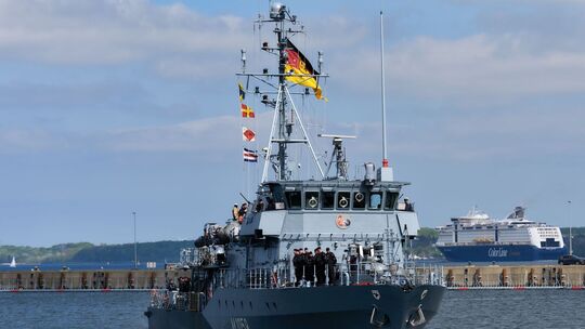 Minenjagdboot Fulda startet zu Einsatz im Mittelmeer Minenjagdboot Fulda startet zu Einsatz im Mittelmeer