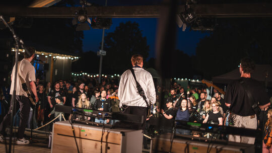 Der Auftritt von Flash Forward aus Essen gehörte zu den Höhepunkten des Festivalwochenendes. Die Band gehört seit Jahren zu den