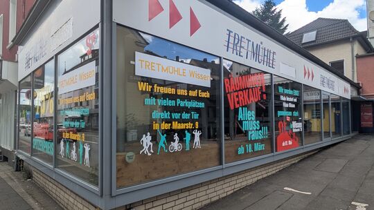 Die Tretmühle in der Wilhelmstraße ist seit Anfang Mai geschlossen. Das Geschäft ist jetzt nur noch in Wissen vertreten.