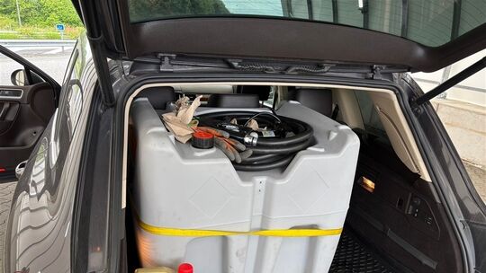 mobile Tankstelle in Pkw