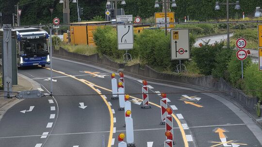 Auf eine erneut geänderte Verkehrsführung müssen sich die Verkehrsteilnehmer in Oberstein einstellen.
