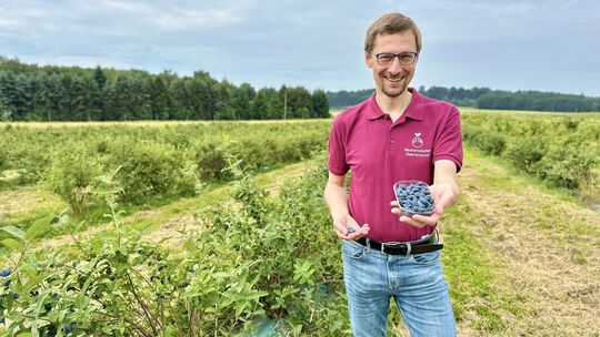 Lars Huf-Rühlemann blickt mit Optimismus in die Zukunft. Sein Westerwälder Beerenland hat mittlerweile große Bekanntheit erlangt