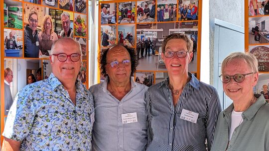 Nach dem Festakt im Haus des Gastes feierten alle beim Tag der offenen Tür zusammen, darunter (von links) der Vize-Vorsitzende d