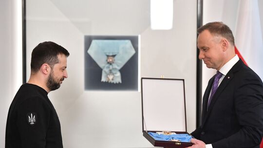 Selenskyj und Duda bei Ordensüberreichung Selenskyj und Duda bei Ordensüberreichung