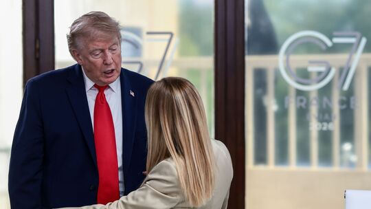Donald Trump und Giorgia Meloni