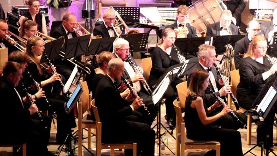 Jeder der Musiker des "SBO" war mit Leidenschaft, Begeisterung und enormem Leistungswillen bei der Sache (hier ein Ausschnitt au
