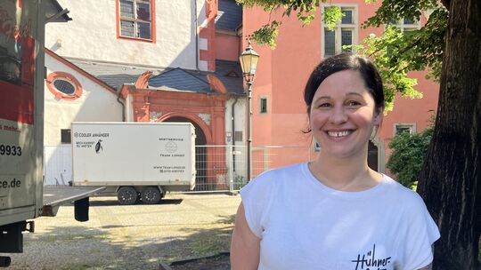 Der Florinsmarkt in der Koblenzer Altstadt ist eine Baustelle. Dank einer Pop-up-Gastronomie um Küchenchefin Rebecca Fischer von