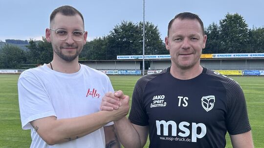 Mudersbachs Trainer Timo Schlabach (rechts) hat mit Patrick Schlund (links) seinen neuen Co-Trainer an der Seite.